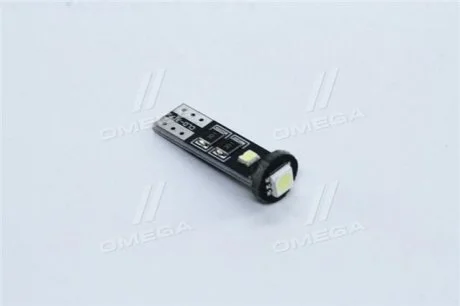 Лампа LED б / ц габарит і ПАНЕЛЬ ПРИЛАДІВ T10 доп. 2SMD W5W опір 12V WHITE <> TEMPEST TMP11T1012V