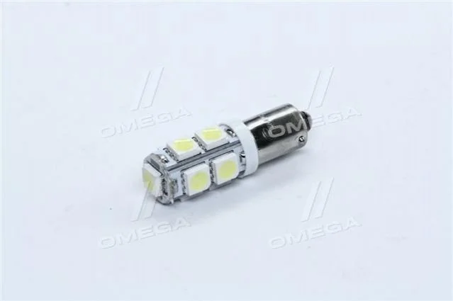 Лампа LED габарит, посветка панелі приладів T8-03 9SMD (розмір 5050) T4W (BA9s) білий 24V <> TEMPEST TMP34T824V (фото 1)