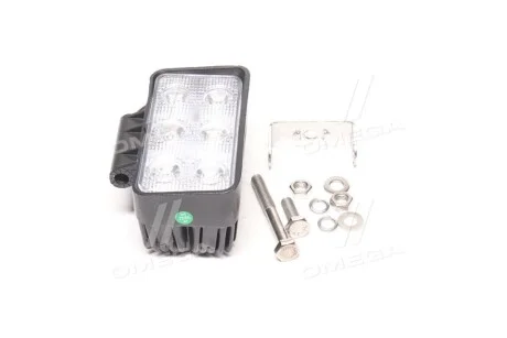 Фара LED прямокутна 18W, 6 ламп, 110*114,5мм, 1200Lm вузький промінь 12/24V 6000K (ТМ) JUBANA 453701045