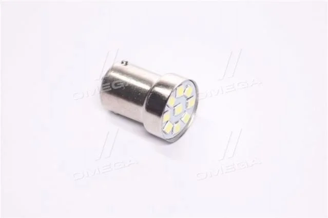 Лампа LED покажчиків поворотів і стоп-сигналів 24V R5W BA15S 9SMD WHITE <> TEMPEST TMPL081924 (фото 1)