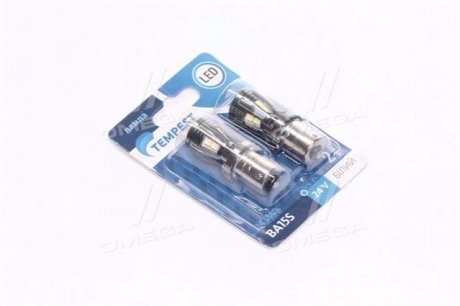 Лампа LED покажчиків поворотів і стоп-сигналів 24V BA15S 14SMD WHITE <> TEMPEST TMPLX16S2524