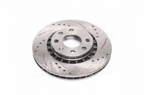 Диск тормозной DAEWOO LANOS передний SPORT с перфорацией (R14)  RIDER RD96179110