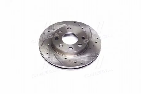 Диск тормозной DAEWOO LANOS передний SPORT с перфорацией (R13)  RIDER RD90121445