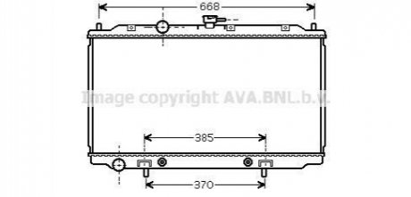 Радіатор двигуна NISSAN PRIMERA (P12, W12) (02-) (AVA) AVA COOLING DNA2218