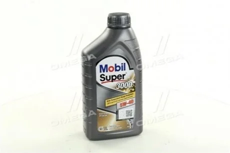 Масло моторн. SUPER 3000 5W-40 API SN/SM (Канистра 1л) MOBIL 411026