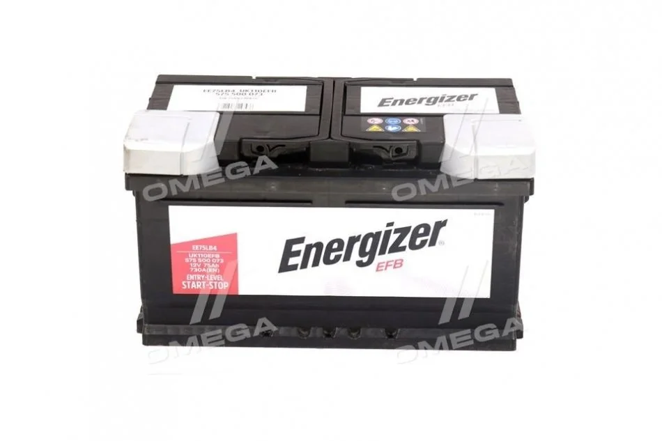 Акумулятор 75Ah-12v ENERGIZER EFB (315х175х175), R, EN730 Energizer 575500073 (фото 1)