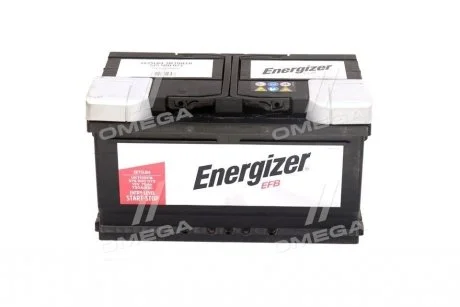 Акумулятор 75Ah-12v ENERGIZER EFB (315х175х175), R, EN730 Energizer 575500073