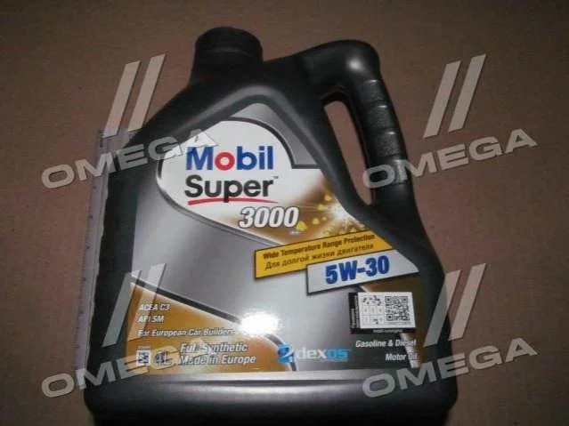 Олива моторна Mobil SUPER 3000 XE 5W-30 (Каністра 4л) MOBIL 69001122009 (фото 1)