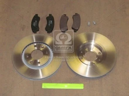 Комплект гальмівний передн. CITROEN C3, C4, DS3 PEUGEOT 206, 207 (вир-во) REMSA 884003