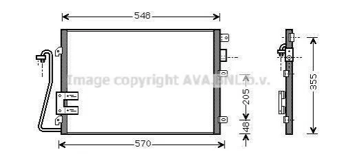 Конденсатор кондиціонера RENAULT (вир-во AVA) AVA COOLING RT5376D (фото 1)
