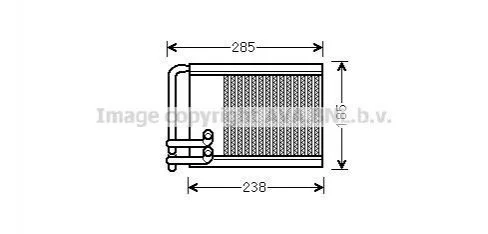 Радиатор отопителя HYUNDAI Sonata V (NF) (пр-во AVA) AVA COOLING HYA6317 (фото 1)