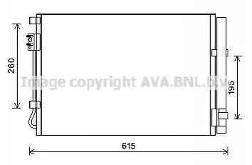 Радиатор HYUN ACCENT 1.4 i 11- (AVA) AVA COOLING HY5269D (фото 1)