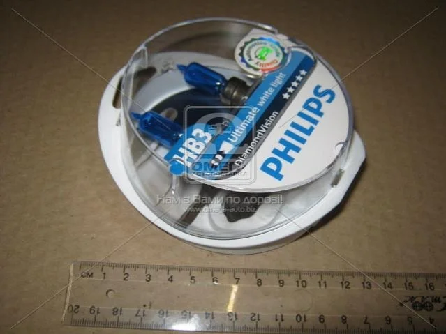 Лампа розжарювання HB3 12V 60W P20d Diamond Vision 5000K (к-т) (вир-во Philips) PHILIPS 9005DVS2 (фото 1)