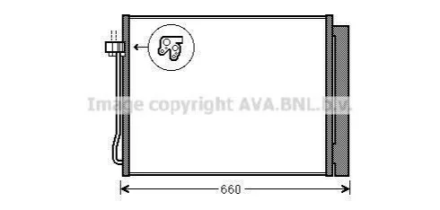 Радіатор кондіционера (вир-во AVA) AVA COOLING BWA5377D (фото 1)