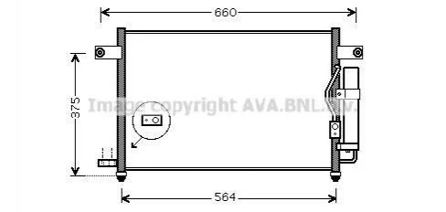 Конденсор кондиционера AVEO (AVA) AVA COOLING DW5049D (фото 1)