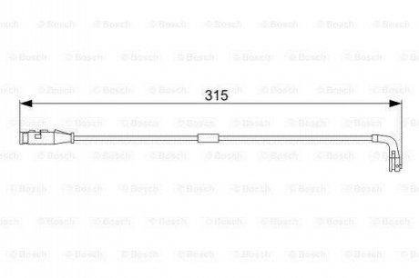 Датчик зносу гальмівних колодок BOSCH 1987473039