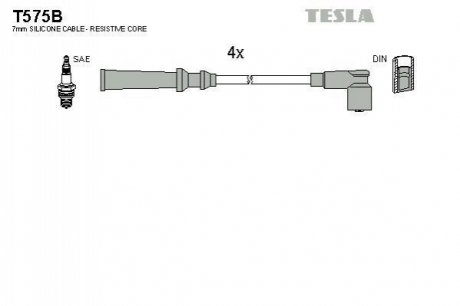 Дроти запалення, набір TESLA T575B