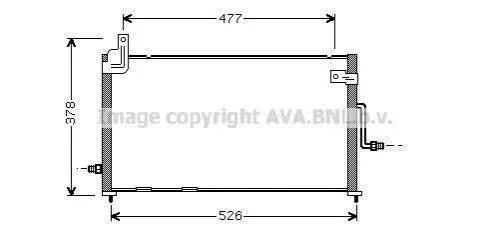 Радіатор кондиціонера AVA COOLING DW5044 (фото 1)