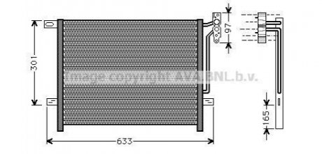 Радіатор кондиціонера AVA COOLING BW5203 (фото 1)