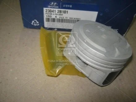 Поршень двигуна з пальцем у зборі (вир-во Mobis) Hyundai/Kia/Mobis 230412B101