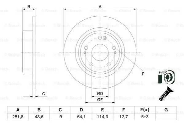 TARCZA HAM.TYL BOSCH 0986479F76 (фото 1)