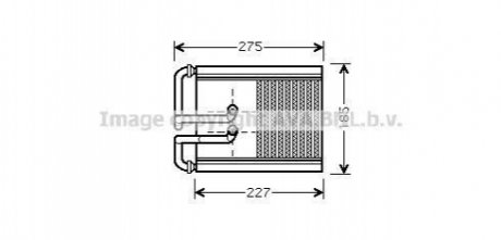 Радиатор печки HYUNDAI Tucson (2005->) (AVA) AVA COOLING HY6168