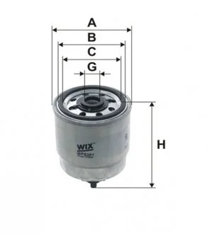 Фильтр топливный Hyundai Accent II, Getz, Matrix (пр-во Wix-Filtron) WIX WF8361
