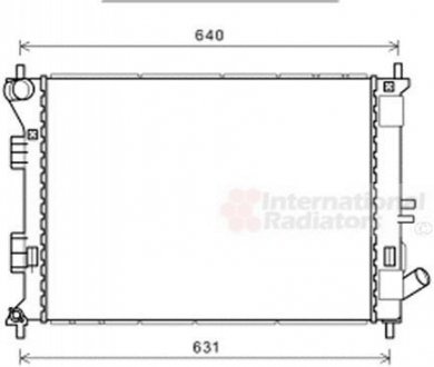 Радиатор охлаждения Elantra/i30/Ceed/Soul 11- Van Wezel 82002335