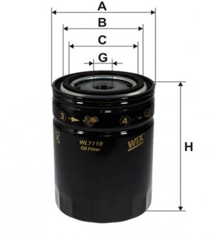 Фільтр масла WIX WL7118