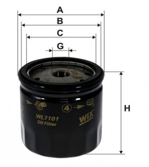 Фільтр масла WIX WL7101