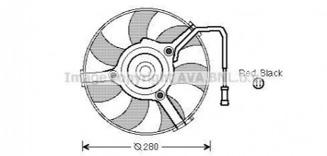 Вентилятор радіатора VW (AVA) AVA COOLING AI7504 (фото 1)