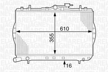 Водяний насос (кор.код. WPQ1072) MAGNETI MARELLI 352316171072