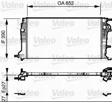 Радіатор VALEO 735182