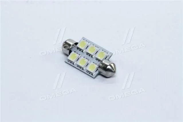 Лампа LED Софітні C5W 12V T11x39-S8.5 (6SMD, розмір 5050) білий <> TEMPEST TMP25T1112V (фото 1)