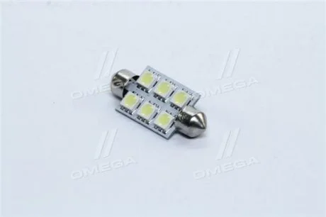 Лампа LED Софітні C5W 12V T11x39-S8.5 (6SMD, розмір 5050) білий <> TEMPEST TMP25T1112V