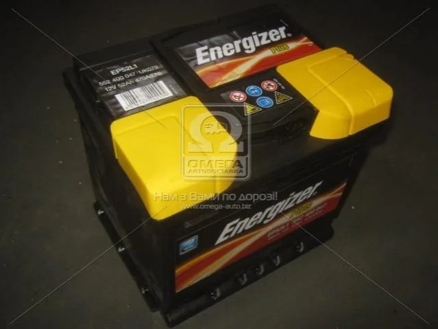 Аккумулятор 52Ah-12v Plus (207х175х190), R,EN470 Energizer 552400047 (фото 1)