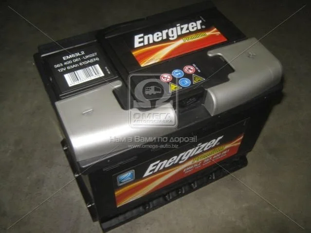Аккумулятор 63Ah-12v Prem.(242х175х190), R,EN610 Energizer 563400061 (фото 1)