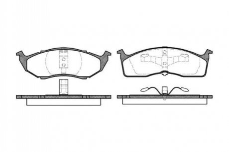 Колодка торм. CHRYSLER передн. REMSA 061000