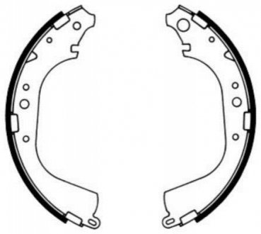 Гальмівні колодки, барабанні ABE C02039ABE
