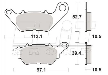 Гальмівні колодки SBS 932HF