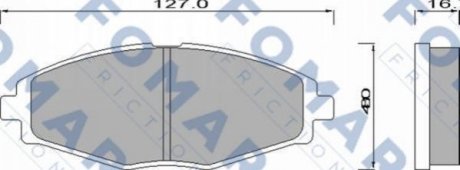 Гальмівні колодки FOMAR FO642281