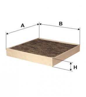 Фильтр салона K1089A/ угольный (-Filtron) WIX WP9107