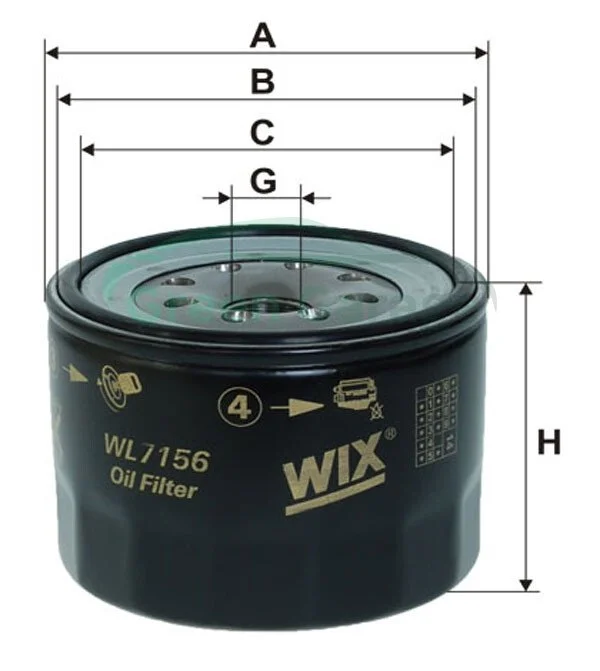 Фільтр масла WIX WL7156 (фото 1)