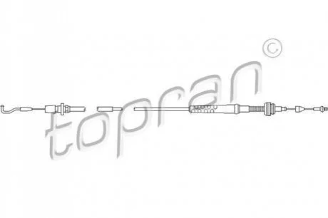 Тросик газу TOPRAN / HANS PRIES 102647