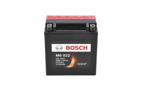 Акумуляторна батарея AGM, 12В, 14А BOSCH 0092M60220 (фото 1)