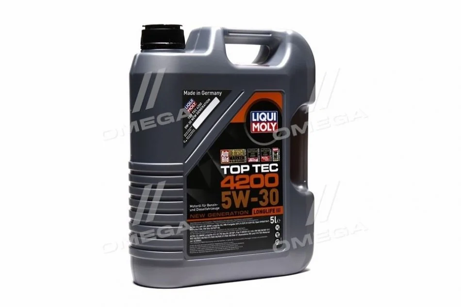 Масло моторн. Liqui Moly TOP TEC 4200 5W-30 (Канистра 5л) LIQUI MOLY 7661/8973 (фото 1)