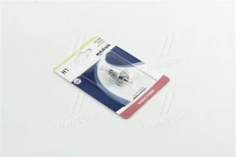 Лампа накаливания H1 12V 55W P14,5S RANGE POWER +30 (blister 1шт) (пр-во Narva) NARVA 48330B1