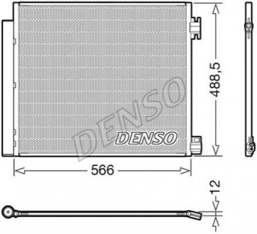 Конденсатор кондицiонера NISSAN/RENAULT Qashqai/X-Trail/Kadjar/Koleos "13>> DENSO DCN46026