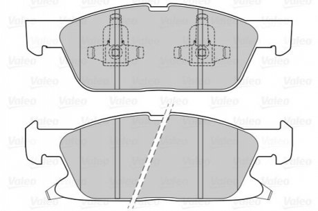 Гальмівні колодки дискові FORD/FORD USA Edge/Galaxy/S-Max "1,5-2,0 "F "15>> VALEO 302311