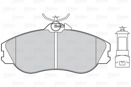 Гальмівні колодки дискові AUDI 100/200/80/90/Quattro "2,0-2,8 "F "83-96 VALEO 302011